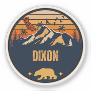 Pegatina Dixon, California