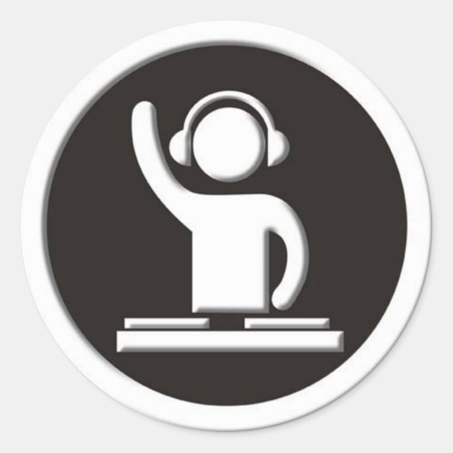 Pegatina Dj (Anverso)