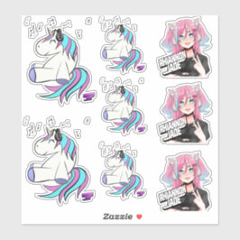 Pegatina DJ Rhiannon Jade logo pack vinílico pegatina/decal