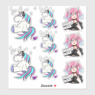 Pegatina DJ Rhiannon Jade logo pack vinílico pegatina/decal