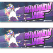 DJ Rhiannon Jade logo vinyl pegatina/decal