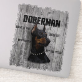 Pegatina Doberman