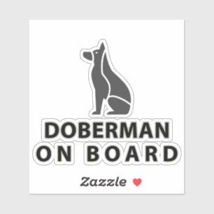Pegatina Doberman Onboard