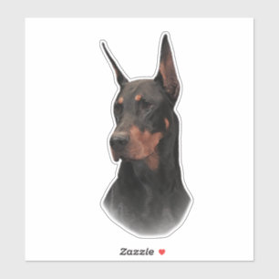 Pegatina Doberman Pinscher
