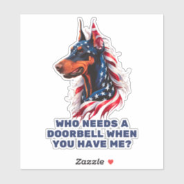 Pegatina Doberman Pinscher