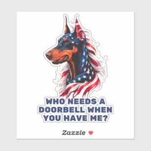 Pegatina Doberman Pinscher