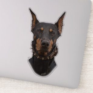 Pegatina Doberman Pinscher