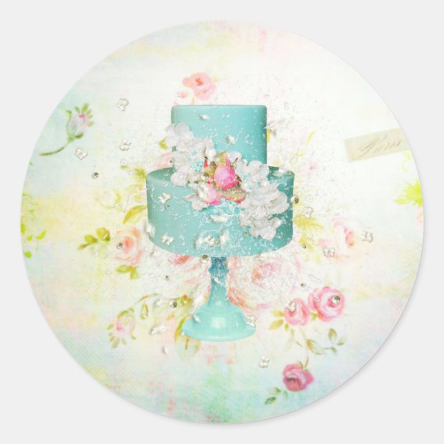 Pegatina doble de pastel (Anverso)