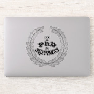 Pegatina Doctorado en Somnolencia Chiste Académico Divertid