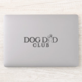 Pegatina Dog Dad Club Minimal Line Art Decal