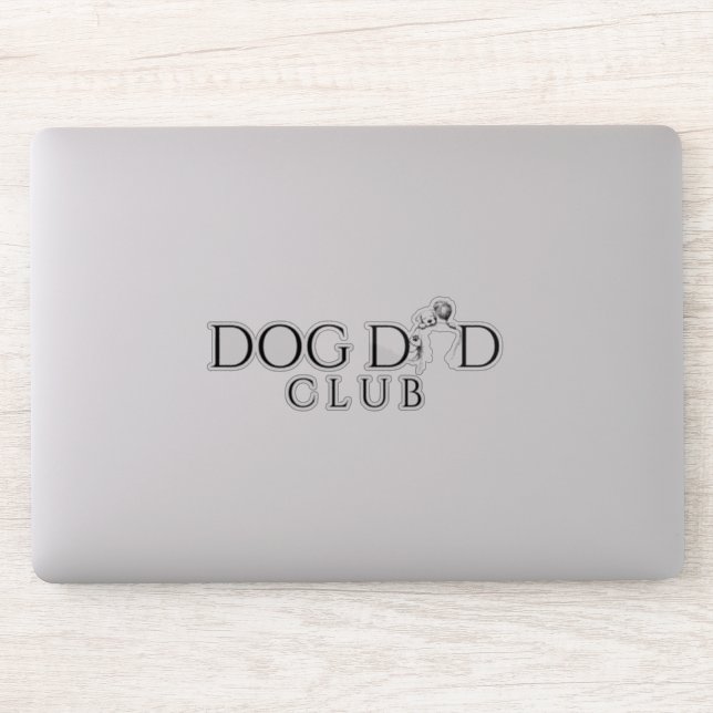 Pegatina Dog Dad Club Minimal Line Art Decal (Ordenador)