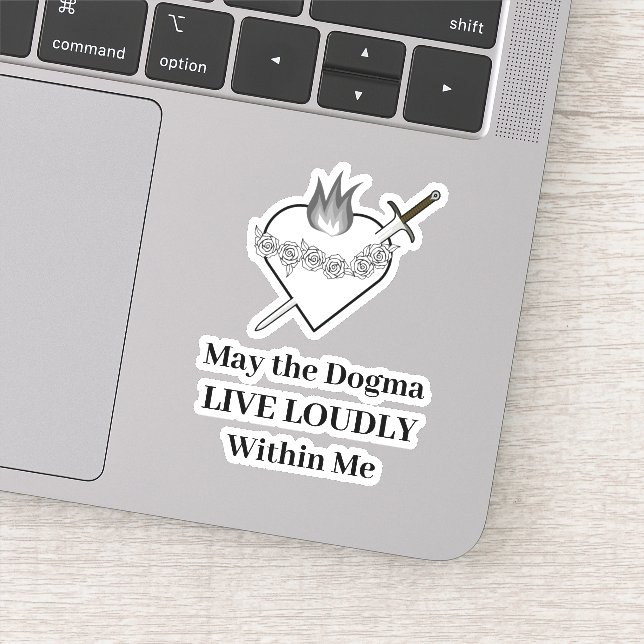 Pegatina Dogma (Detalle)