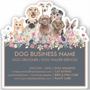 Pegatina Dogs Pug Greyhound Corgi Aussie Frenchie Poodle