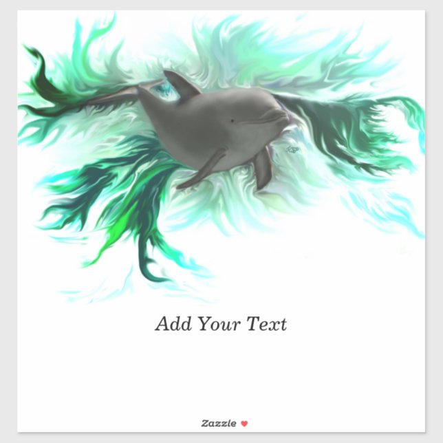 Pegatina Dolphin Baby (Hoja)