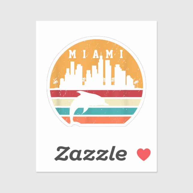 Pegatina Dolphin Silhouette Souvenir Dolphin Dolhouette de  (Hoja)