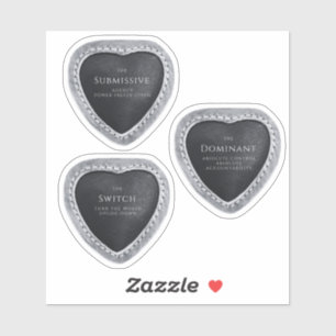 Pegatina Dominante/sumiso/interruptor