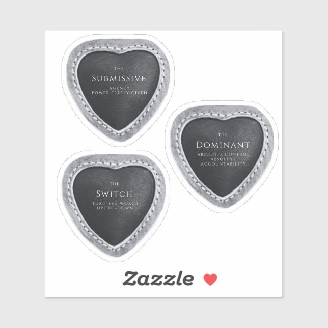 Pegatina Dominante/sumiso/interruptor (Hoja)