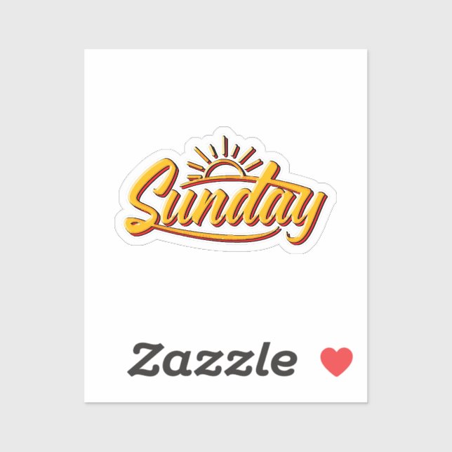 PEGATINA DOMINGO MEJOR VERANO (Hoja)