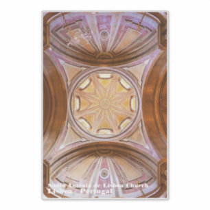 Pegatina Domo barroco de la iglesia Santo Antonio de Lisboa