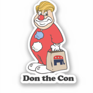 Pegatina Don the con — Anti-Trump Design - Político -.p
