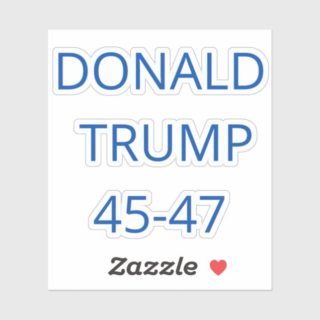 Pegatina Donald Trump (Hoja)