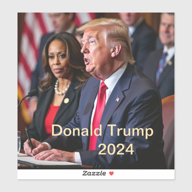 Pegatina Donald Trump 2024 (Hoja)