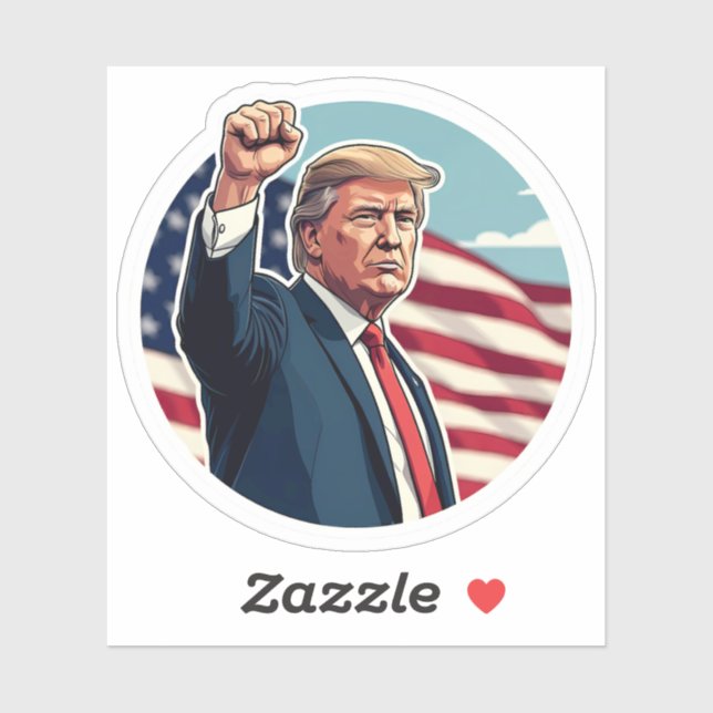 Pegatina Donald Trump 2024 (Hoja)