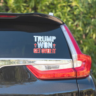 Pegatina Donald Trump Ganó Acéptalo 2024 Trump Ganó