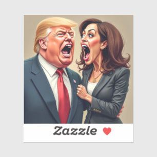Pegatina Donald Trump Kamala harris
