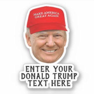 PEGATINA DONALD TRUMP MAGA PERSONALIZADA