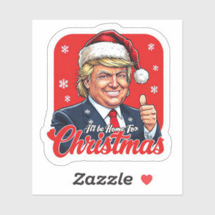 Pegatina Donald Trump Navidades Santa Claus Art