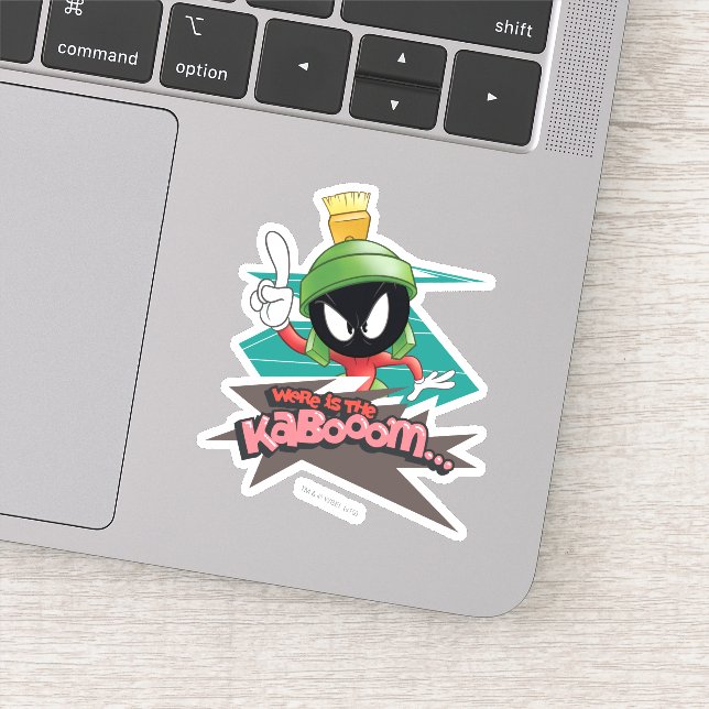 Pegatina "¿Dónde está la Kabooom" MARVIN THE MARTIAN™ Point (Detalle)