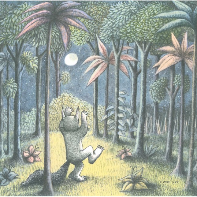 Pegatina Donde están las cosas salvajes | Escena 6 (Anverso)