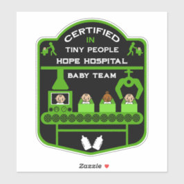 Pegatina Dones de agradecimiento para enfermeras pediátrica