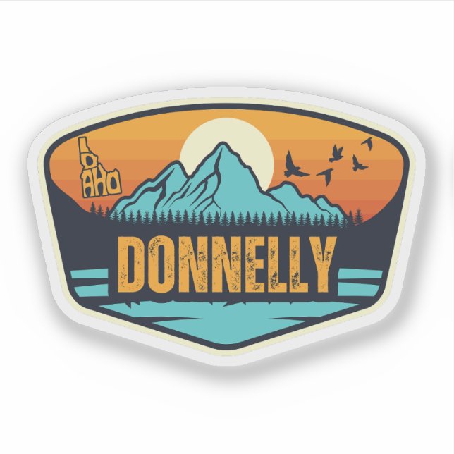 Pegatina Donnelly, Idaho (Anverso)