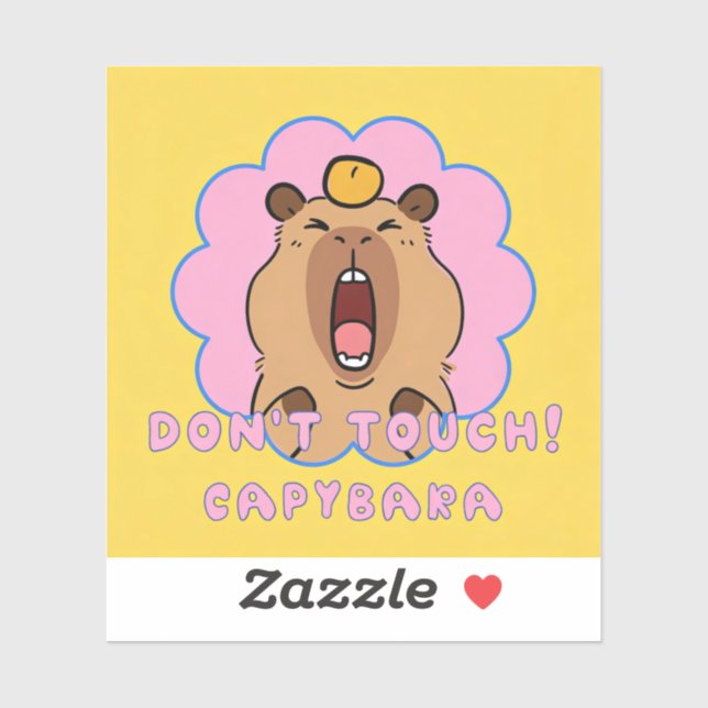 PEGATINA DON'T TOUCH! (Hoja)