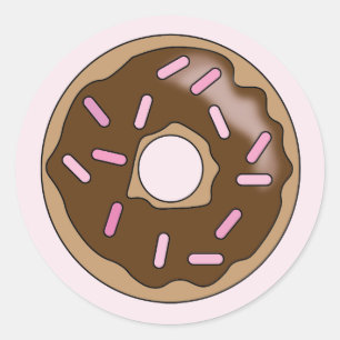 Pegatina donut chocolate