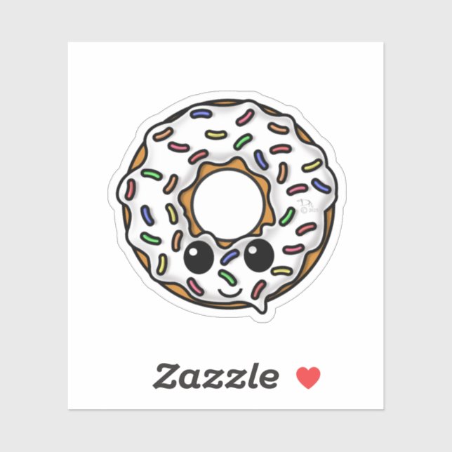 Pegatina Donut con rociadores (Hoja)