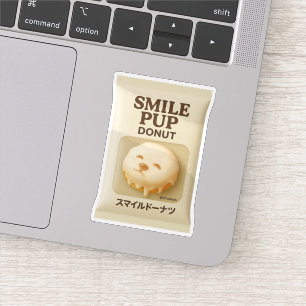 Pegatina Donut de Smile Pup: Empaquetado de Juguete de Post