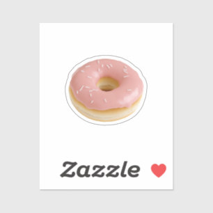 Pegatina Donut rosado con espolvorines