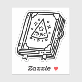 Pegatina Doodle de libros de venta mágica