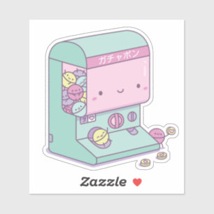 Pegatina Doodle de máquina de juguetes de cápsula de Japón 