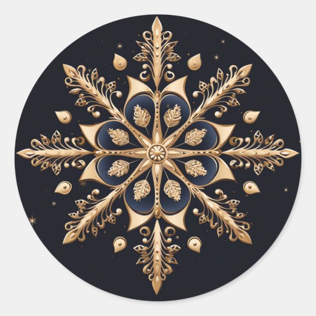 Pegatina dorado decorativo (Anverso)