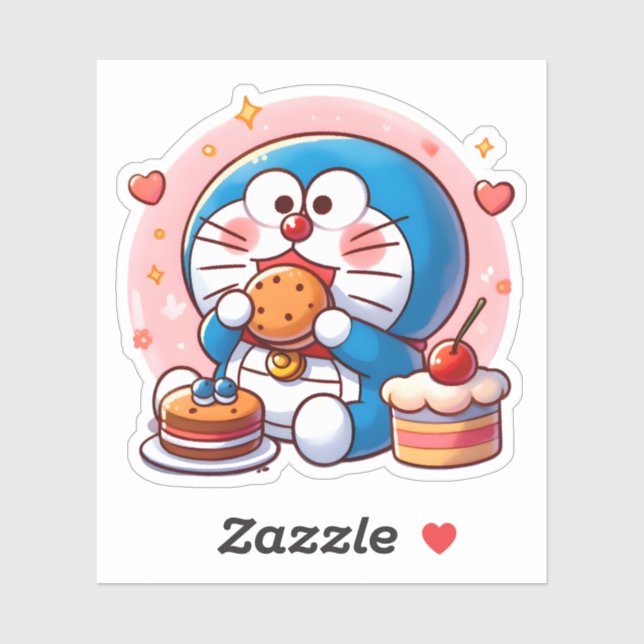 Pegatina Doraemon Foodie (Hoja)