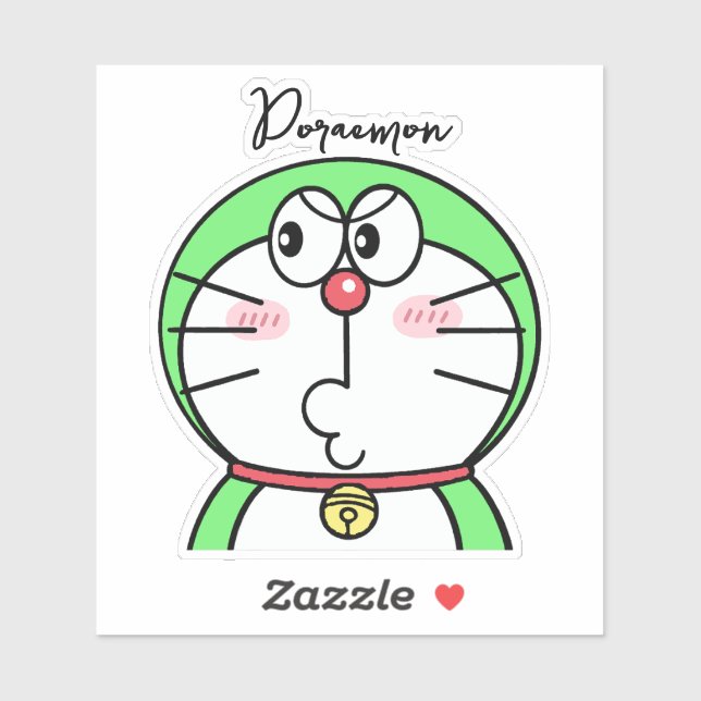 Pegatina Doraemon Mini Sarcástico (Hoja)