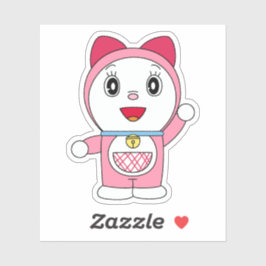 Pegatina Dorami Doraemon Anime Fanart Rosa