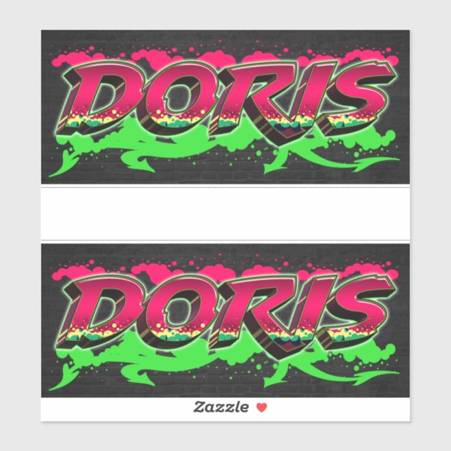 Pegatina Doris Vorname Name Graffiti Aufkleber Sticker (Hoja)