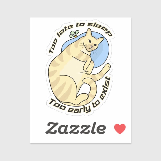 Pegatina Dormir sin línea | (Hoja)