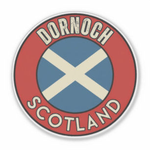 Pegatina Dornoch, Escocia