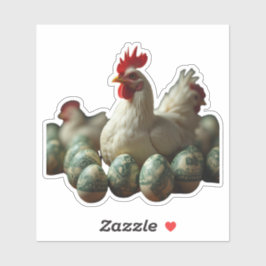 Pegatina Dos huevos tranquilos